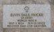Gravestone, Elvin Dale Hucke, Oregon Gravestone, Elvin Dale Hucke, Oregon
