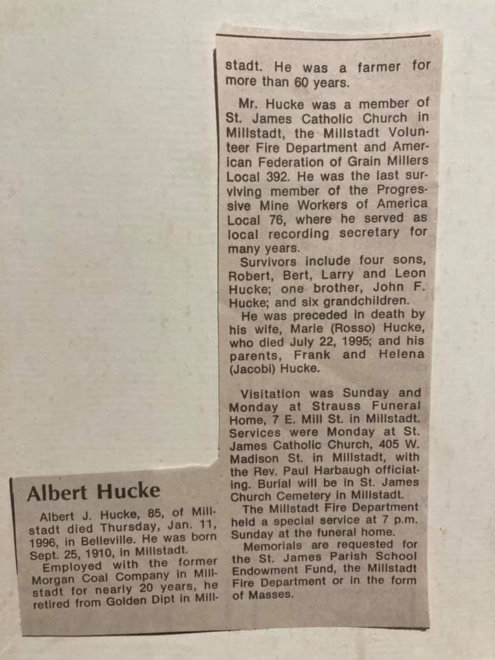 Albert J. Hucke obituary