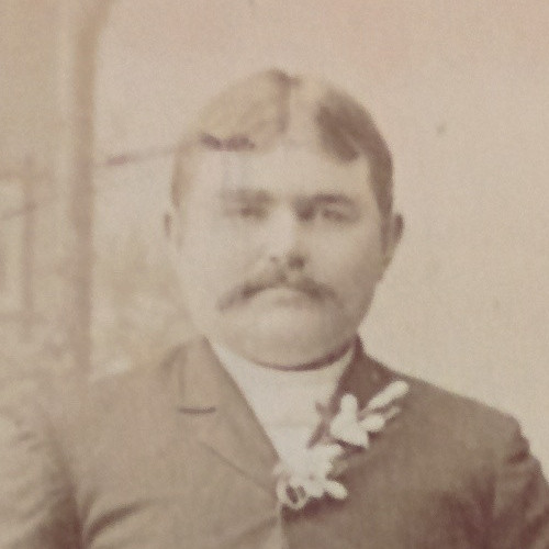 Charles Hucke, at his wedding