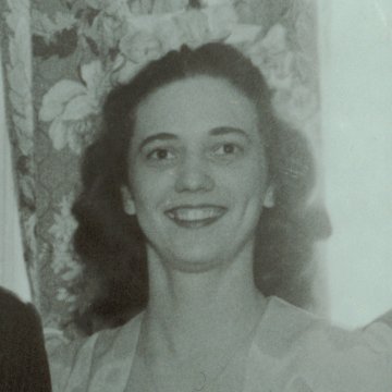 Mary Margaret O'Shea, at her sister Catherine's wedding, 1945