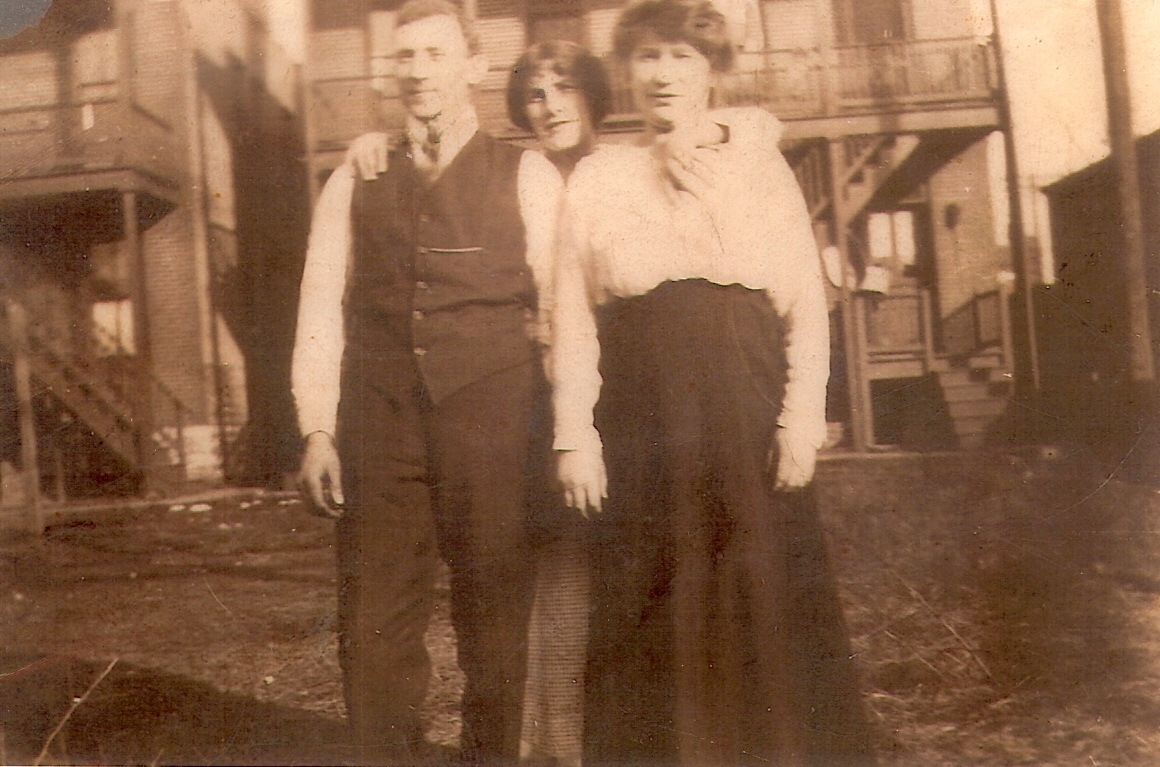 Michael O'Shea, Catherine Cotter, and unknown person