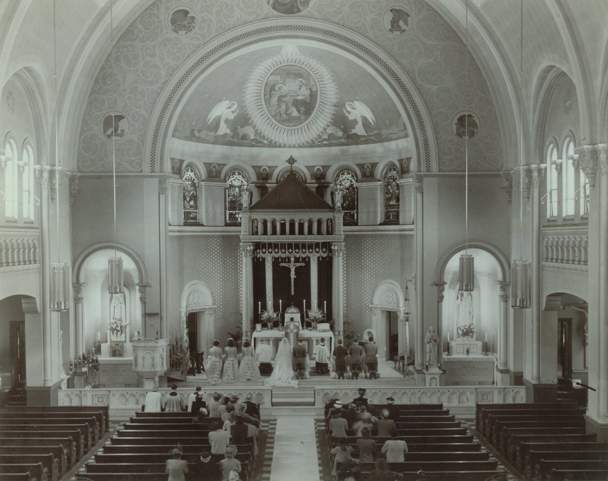 Fred W. Riess and Catherine O'Shea Wedding, 1945