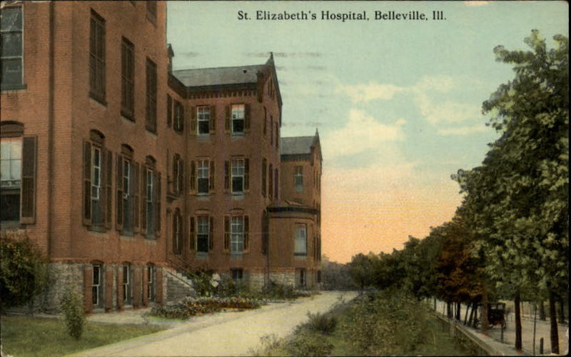 St. Elizabeth's Hospital, original structure, ca. 1910